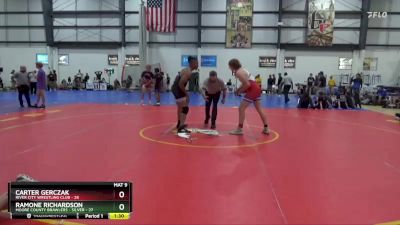 190 lbs Round 2 (3 Team) - Carter Gerczak, RIVER CITY WRESTLING CLUB vs Ramone Richardson, MOORE COUNTY BRAWLERS - SILVER