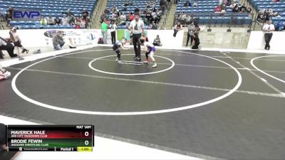 46 lbs Quarterfinal - Brodie Fewin, Andover Wrestling Club vs Maverick Hale, Ark City Takedown Club