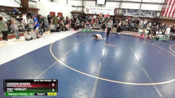 58 lbs Quarterfinal - Trey Merkley, Uintah vs Jackson Rogers, Champions Wrestling Club