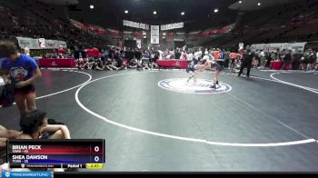 126 lbs Round 1 (16 Team) - Brian Peck, SAWA vs Shea Dawson, TCWA