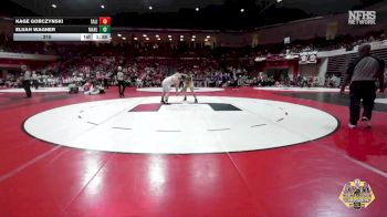 215 lbs Semifinals (8 Team) - Kage Gorczynski, SALINA vs Elijah Wagner, MARLOW