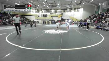 190 lbs 1st Place Match - Dom Dotson, Poway vs Daryn Leon, Brawley