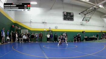 126 lbs Cons. Round 1 - Dawson Pounders, Clay vs Dawson Berndt, Fremont Ross