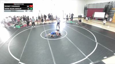 92 lbs Round 1 - David Julian Aguilar, Threshold WC vs Rodney Coronado, Lobos Wrestling Club