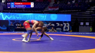 50 kg 1/4 Final - Mariya Stadnik, Azerbaijan vs Sarah Ann Hildebrandt, United States