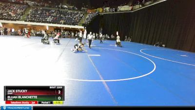 92 lbs Cons. Round 2 - Jack Stucky, Iowa vs Elijah Blanchette, Iowa