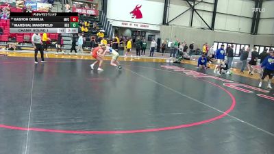 133 lbs Champ. Round 1 - Marshal Mansfield, NEO vs Easton DeMilia, Missouri Valley