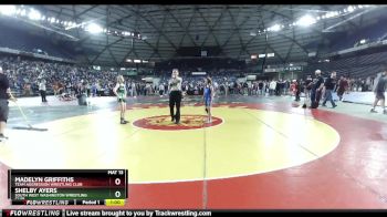81 lbs Champ. Round 1 - Shelby Ayers, South West Washington Wrestling Club vs Madelyn Griffiths, Team Aggression Wrestling Club