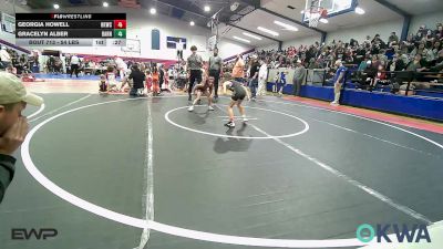 54 lbs Rr Rnd 1 - Georgia Howell, Henryetta Knights Wrestling Club vs Gracelyn Alber, Barnsdall Youth Wrestling