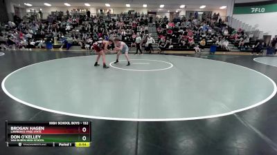 132 lbs Cons. Round 2 - Don O`kelley, Van Buren High School vs Brogan Hagen, Lawrence-Free State