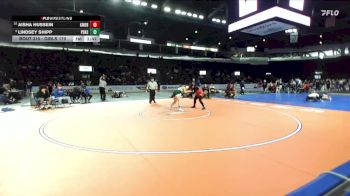 Girls 170 lbs Champ. Round 2 - Aisha Hussein, Kent Meridian (Girls) vs Lindsey Shipp, Peninsula (Girls)