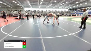 170 lbs Round Of 64 - Travis Cryan, NJ vs Braden Vincenzes, PA