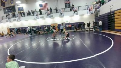98 lbs Semifinal - Dominic Huhnke, Lander Middle School vs Tobyn Jordan, Powell Middle School