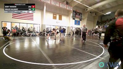 110 lbs 3rd Place - Zoey Vaughn, Sperry Wrestling Club vs Grace Halbert, Berryhill Wrestling Club