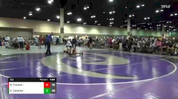 100 lbs Semis & 1st Wrestleback (8 Team) - Sayuri Caceres, CLAW vs Bryce Travers, Charlie`s Angels-FL Blk