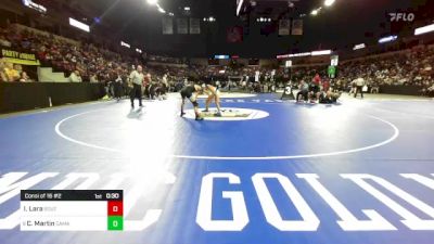 106 lbs Consi Of 16 #2 - Isaiah Lara, South vs Caine Martin, Camarillo