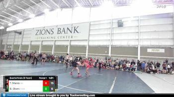 90 lbs Quarterfinals (8 Team) - Bridger Olsen, Champions Gold vs Traeton Manis, Delta