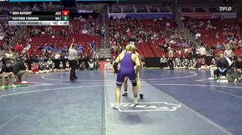 3A-165 lbs Cons. Round 2 - Kayden Crispin, Waukee vs Ben Rotert, Ankeny Centennial