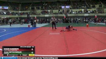 90 lbs Champ. Round 1 - Kyson Sundberg, Sioux Valley Wrestling vs Evan Dietschweiler, Aviators
