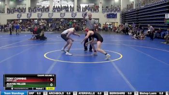 132 lbs Champ. Round 2 - Tony Cummins, INDIAN LAKE vs Austin Miller, Dekalb