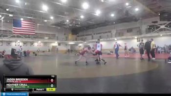 112 lbs Round 1 (4 Team) - Heather Crull, Charlies Angels Pink vs Jaden Breeden, Missouri Red