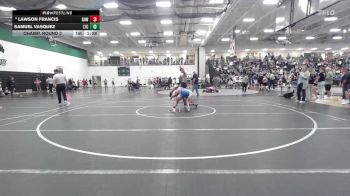 138 lbs Champ. Round 2 - Samuel Vasquez, Leavenworth Takedown Club vs Lawson Francis, Greater Heights Wrestling