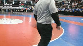 6A 144 lbs Semifinal - Hayden Cook, Gulf Shores vs Braylon Hill, Mcadory