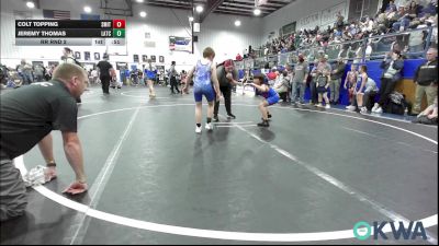 75 lbs Rr Rnd 2 - Colt Topping, Smith Wrestling Academy vs Jeremy Thomas, Little Axe Takedown Club
