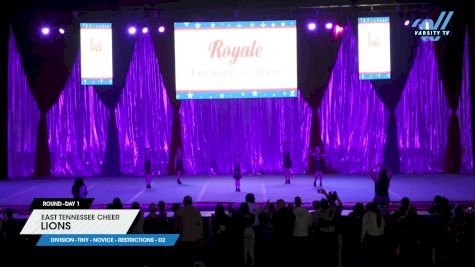 East Tennessee Cheer - Lions [2025 L1 Tiny - Novice - Restrictions - D2 Day 1] 2025 The American Royale Sevierville Nationals