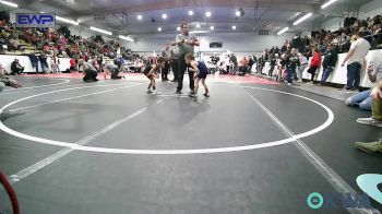 46 lbs Semifinal - Brady Cowett, Warner Eagles Youth Wrestling vs Hadley-Glen Smith, Coweta Tiger Wrestling