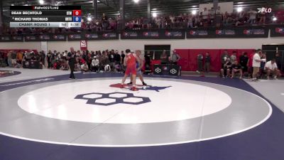 125 kg Champ. Round 1 - Dean Bechtold, Steller Trained Wrestling vs Richard Thomas, Oklahoma Regional Training Center