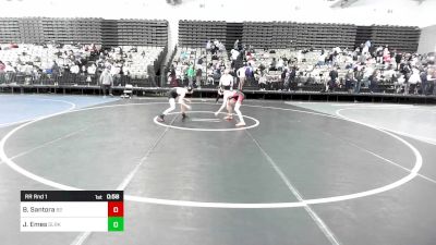 106-HS2 lbs Rr Rnd 1 - Brody Santora, Barn Brothers vs Johnny Emes, Glen Rock