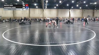 110 lbs Consolation - Britain Vann, Sons Of Thunder, FL vs Alejandro Padin, KongKrete Wrestling Academy