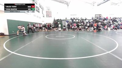 120 lbs Semifinal - Miles Yorio, RHAM vs Evan Martin, Bristol Eastern