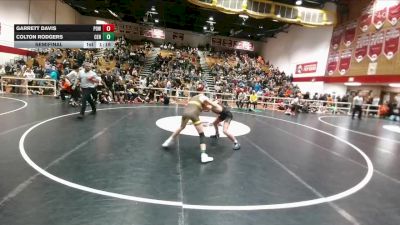 126A Semifinal - Colton Rodgers, Centennial Middle School vs Garrett Davis, Powell Middle School