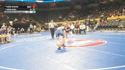 138 Class 2 lbs Cons. Round 1 - Chris Spears, Monett vs Aiden Nash, North County