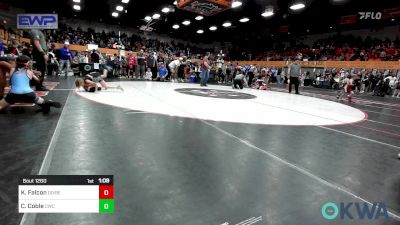 70 lbs Semifinal - Kyzer Falcon, Division Bell Wrestling vs Cooper Coble, Cowboy Wrestling Club