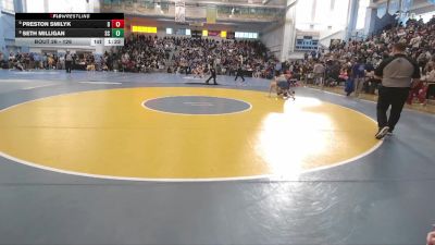 126 lbs Champ. Round 1 - Preston Smilyk, Dover vs Seth Milligan, Sussex Central H S