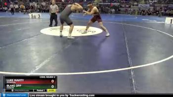 220 lbs Cons. Round 2 - Blake Opp, Mandan vs Luke Mavity, Dickinson