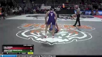 I-126 lbs Cons. Round 3 - Cal Russo, Spencerport vs Sebastian Vidacovich, Valley Central