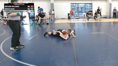 92 lbs Cons. Sub-quarters - Beckam Williams, Sanderson Wrestling Academy vs Brock Gale, Sanderson Wrestling Academy