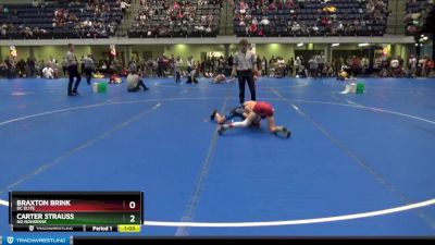 85 lbs Cons. Round 2 - Carter Strauss, No Nonsense vs Braxton Brink, DC Elite