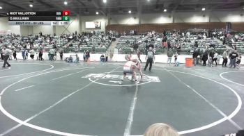 90 lbs Semifinal - Riot Vallotton, Run To Danger vs Q Mulliner, Pahranagat Valley