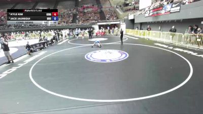 63 lbs Cons. Semis - Kyle Kim, Red Star Wrestling Academy vs Jace Jauregui, Madera Wrestling Club