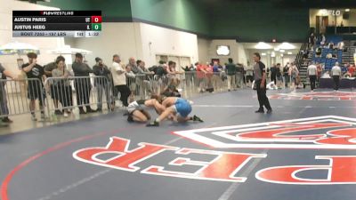 157 lbs Round Of 16 - Austin Paris, UT vs Justus Heeg, IL