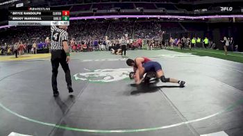 D4-190 lbs Quarterfinal - Bryce Randolph, Clinton vs Brody Marshall, Gobles