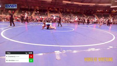 77 lbs Final - Kaidence Cisneroz, Powerhouse Wrestling vs Mackenzie Amidon, MANTANONA-TC