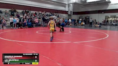 47-48 lbs Semifinal - Leo Brumfield, Avon WC vs Amadeus Manning, Fighting Irish WC