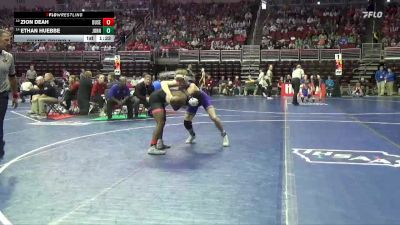 3A-138 lbs Champ. Round 1 - Zion Deah, Dubuque Senior vs Ethan Huebbe, Johnston