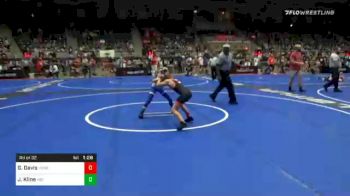 73 lbs Prelims - Grant Davis, Honey Badger WC vs Jett Kline, Hbt Grapplers